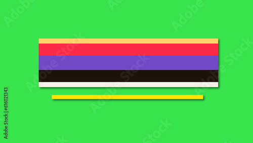 Colorful simple minimalistic lower third animation. Empty lower third for custom messages text animated ready to use. simple lower third vanishing title strap infographic.