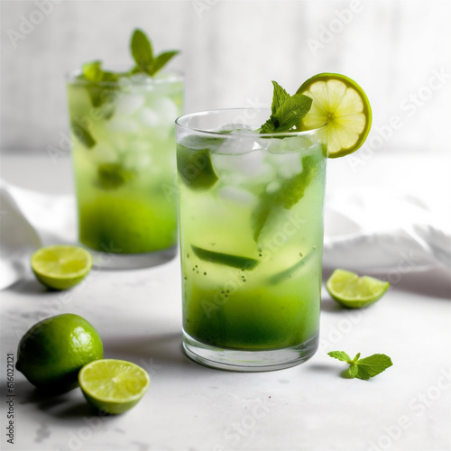 mojito cocktail on table