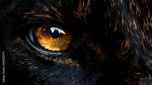 close up of an eye of a cat