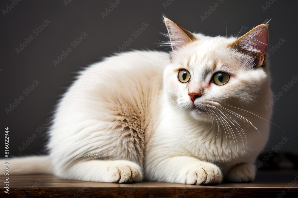 Obraz premium cute cat, generated by artificial intelligence