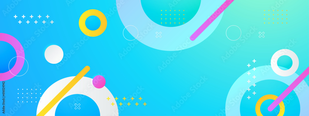 Modern abstract banners with flat design