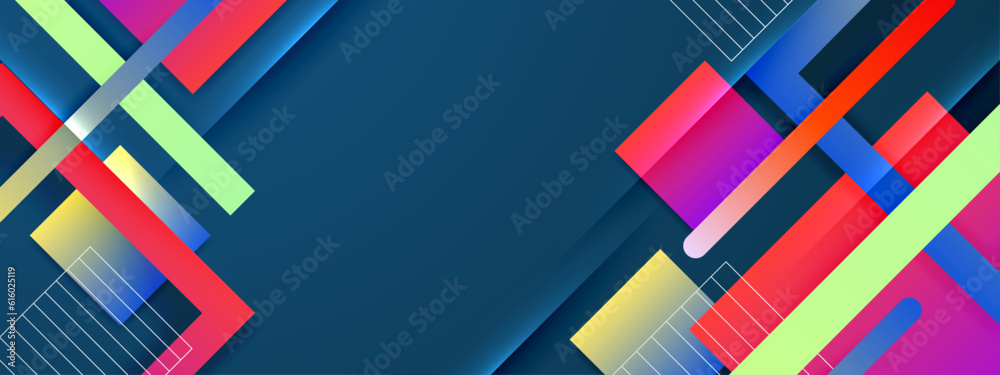 abstract banner background with geometric shapes abstract banner background with geometric shapes