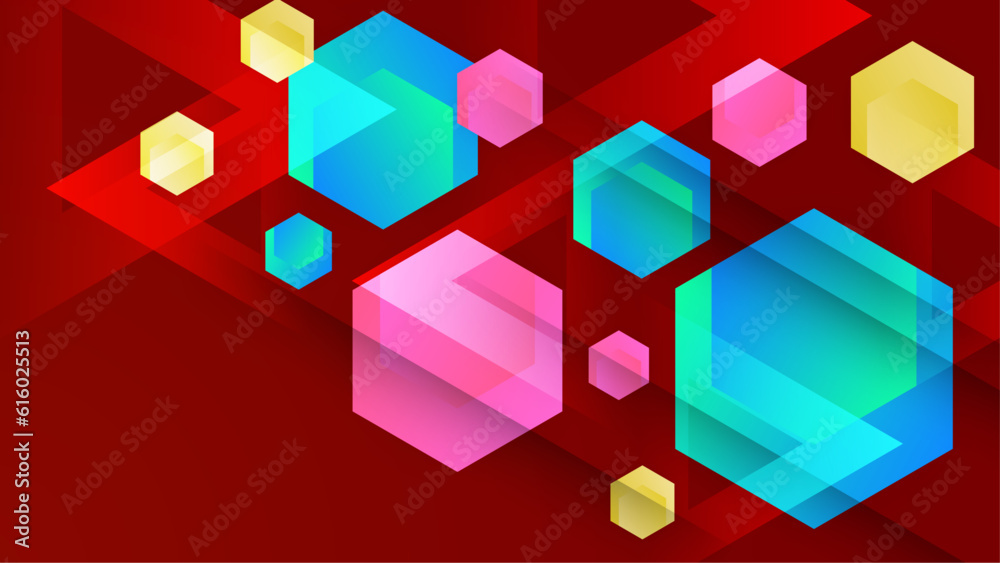 Geometric shapes background in flat design Geometric shapes background in flat design