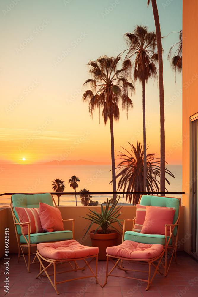 Fototapeta premium sunset on the beach