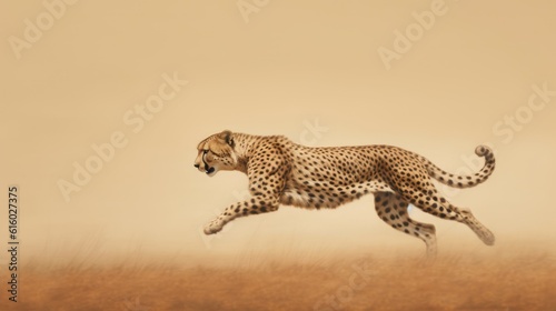 cheetah in the savannah