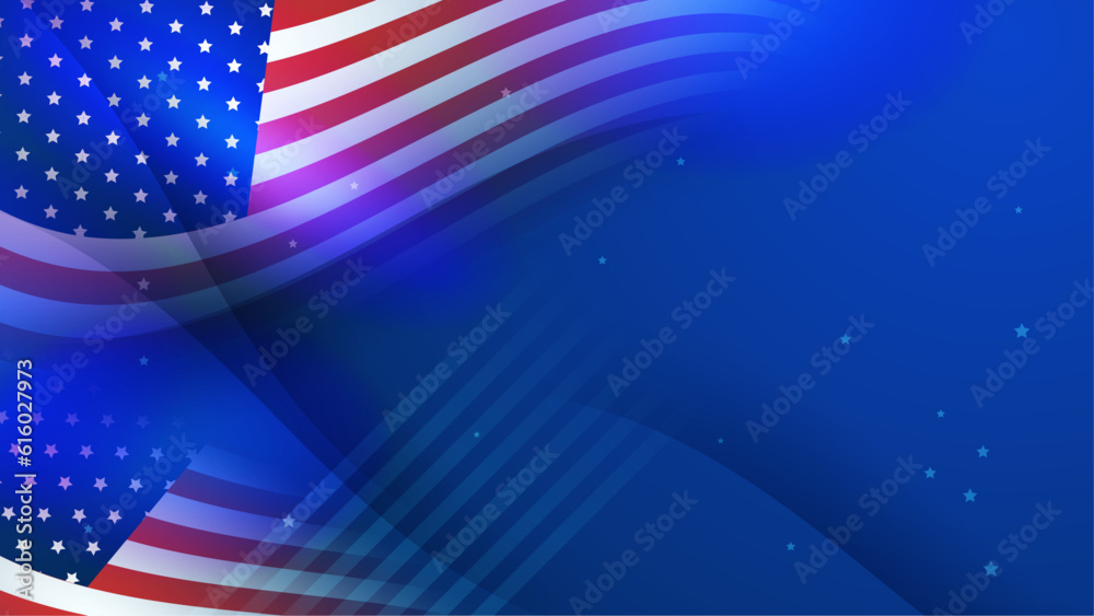 vector american flag with firework display background vector american flag with firework display background