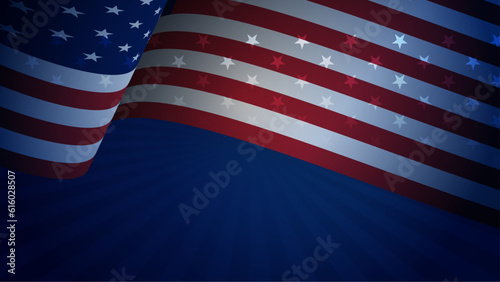 vector gradient usa memorial day illustration