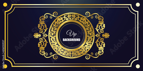 Of Design Elements, Labels, Icon And Frames For Packaging And Design Of Luxury Products. Made With Golden Foil Isolated On Black Background. Vector Illustration