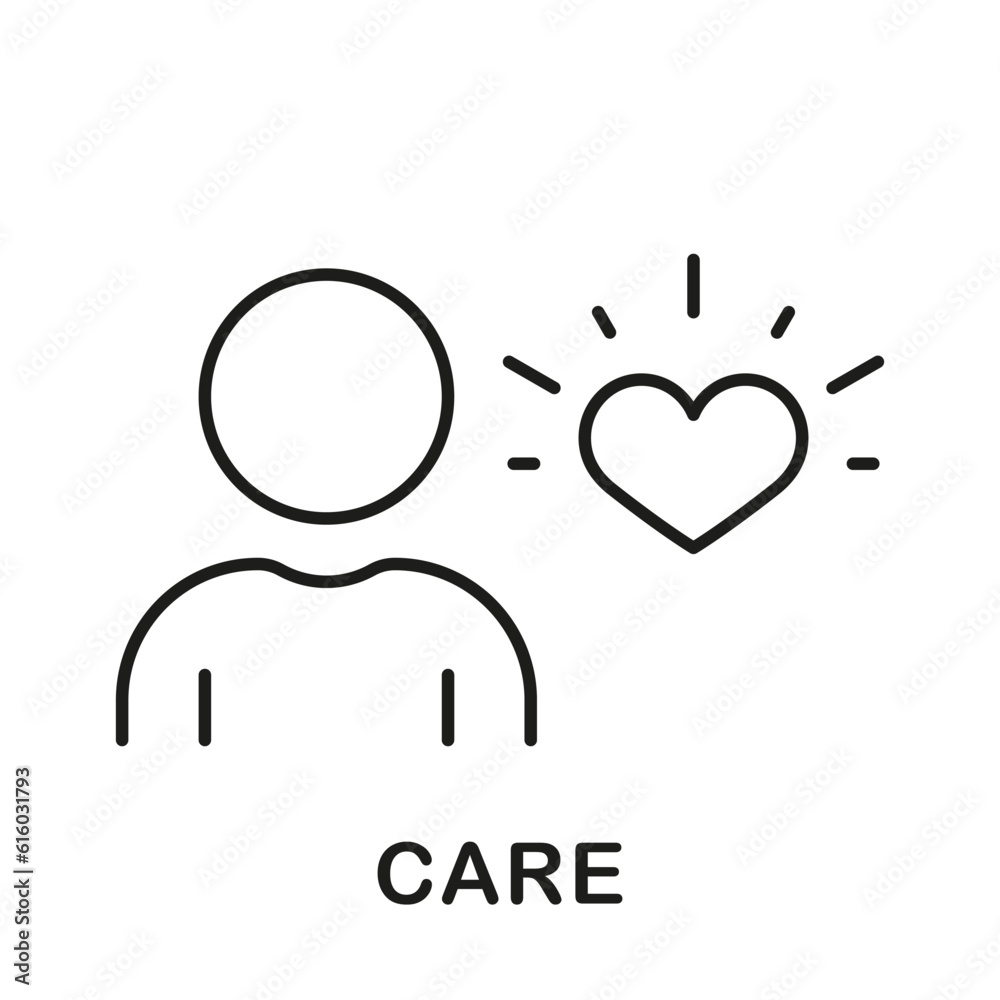 Take Care Line Icon. Love People, Friendship, Family Support Linear Pictogram. Person with Heart Shape Outline Symbol. Charity and Philanthropy Sign. Editable Stroke. Isolated Vector Illustration Take Care Line Icon. Love People, Friendship, Family Support Linear Pictogram. Person with Heart Shape Outline Symbol. Charity and Philanthropy Sign. Editable Stroke. Isolated Vector Illustration