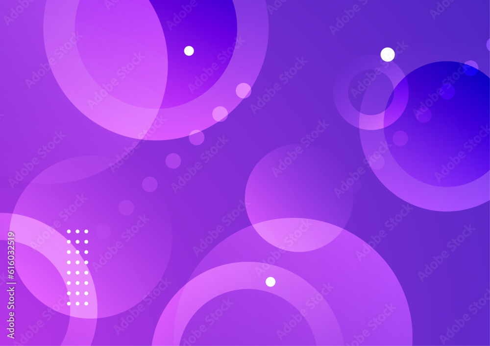 Vector abstract trendy gradient flowing geometric element purple background for poster cover design minimal color