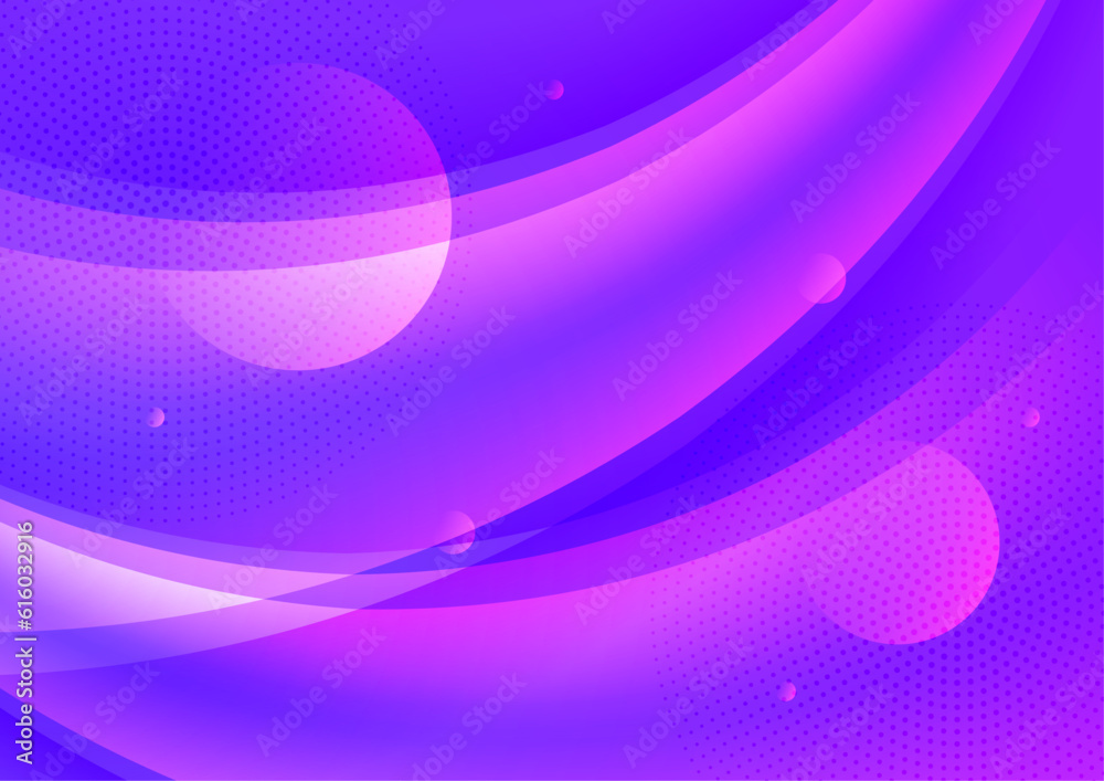 Fototapeta premium Gradient abstract cover, minimal coversdesign. Purple geometric background, vector illustration.