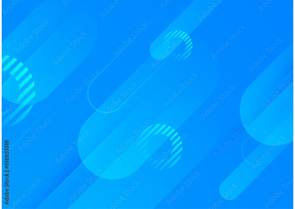 Blue geometric shapes abstract modern technology background design.