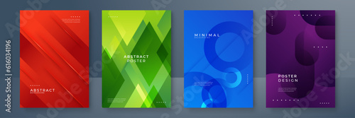 Colorful geometric shapes abstract background geometry shine and layer element vector for presentation design. Suit for business, corporate, institution, party, festive, seminar, and talks.