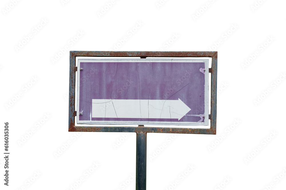 Fototapeta premium frame border for signposts. blank template with white arrows