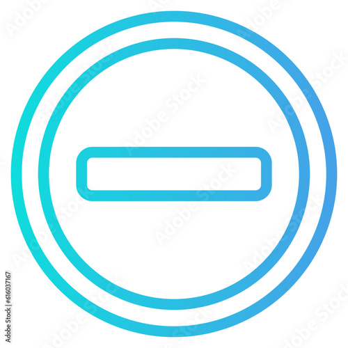 Free Download Stop icon in gradient line style, use for website mobile app presentation - GFXLoad