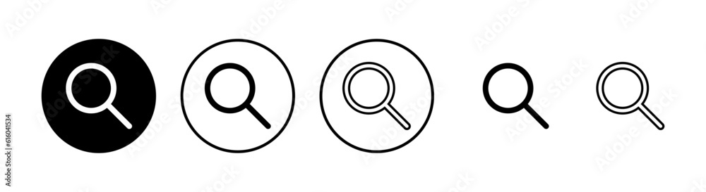 Search icons set. Glass vector icon. search magnifying glass icon. Find