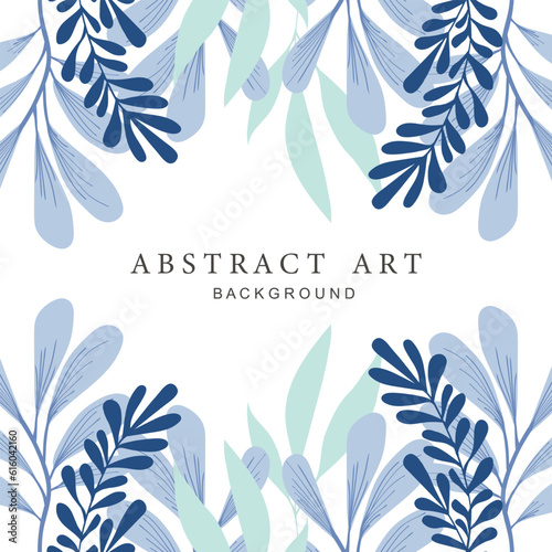 Trendy abstract square art templates. Vector fashion backgrounds.
