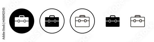Briefcase icons set. Briefcase vector icon