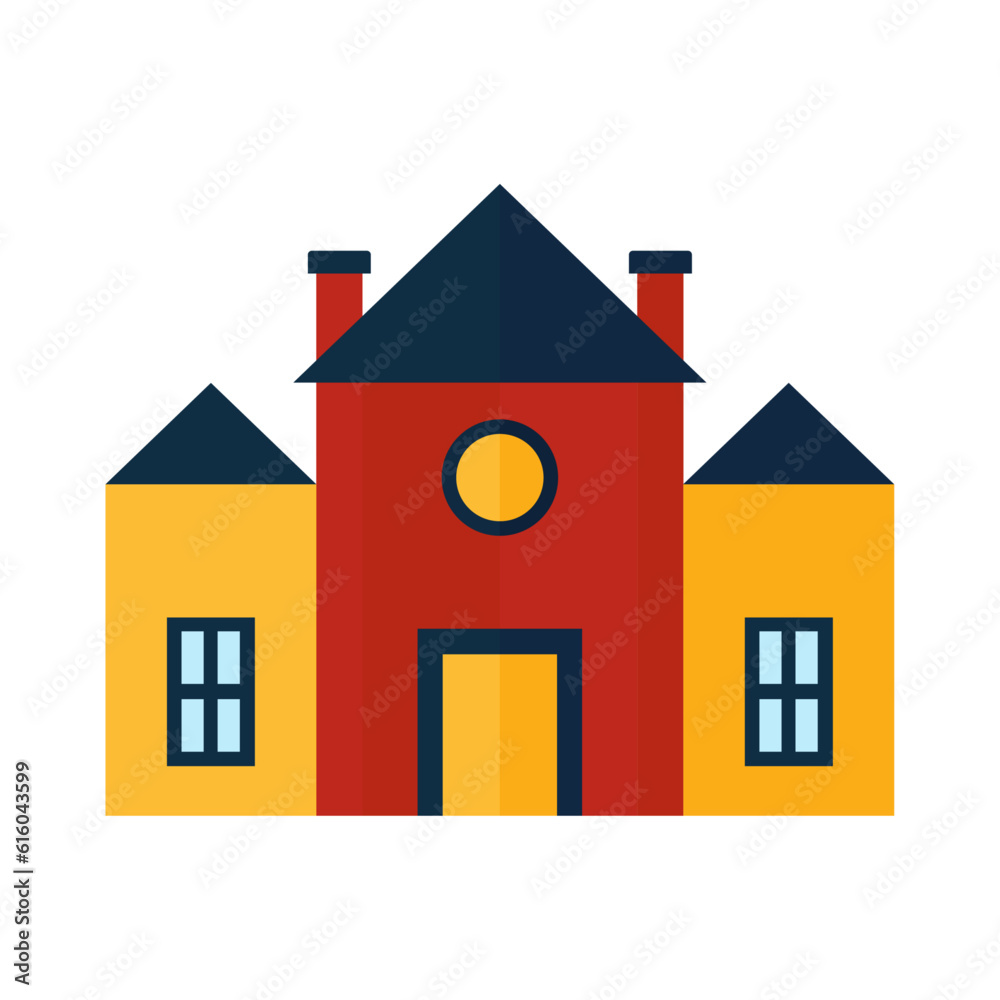 illustration of cartoon school buildings icons using vector illustration art illustration of cartoon school buildings icons using vector illustration art
