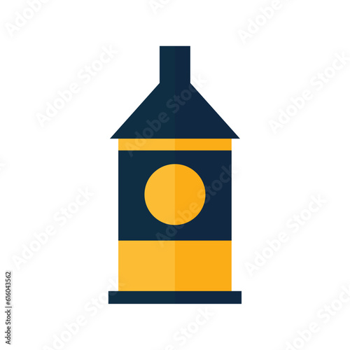 illustration of police check post cabin icon isolated on white background using vector illustration art