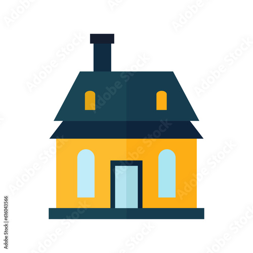 illustration modern cartoon design cottage house using vector illustration art