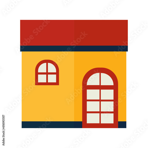 illustration  of small booth like phone booth using vector illustration