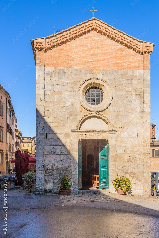 Volterra, Italy. Church on XX September Square (Chiesa sul Piazza XX Settembre)