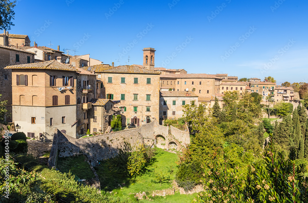 Volterra, Italy. View of the old town