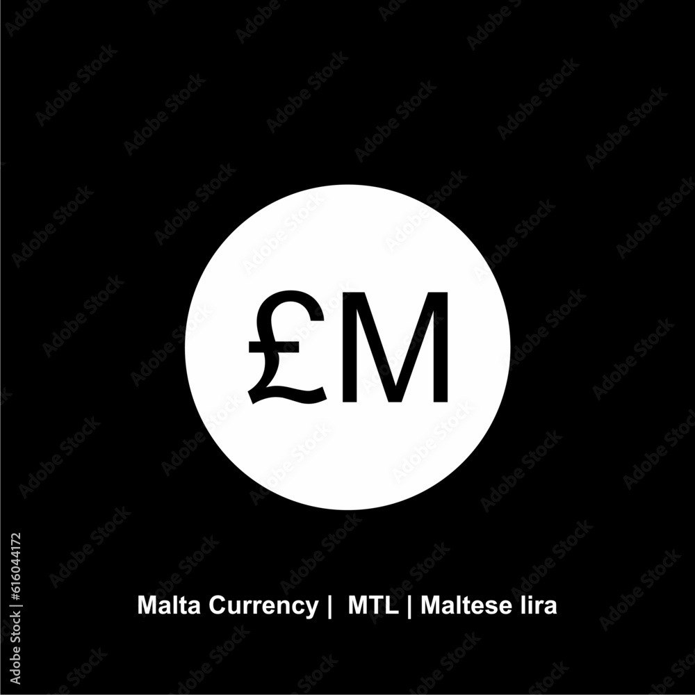 Malta Currency Symbol, Maltese Lira Icon, MTL Sign. Vector Illustration Malta Currency Symbol, Maltese Lira Icon, MTL Sign. Vector Illustration