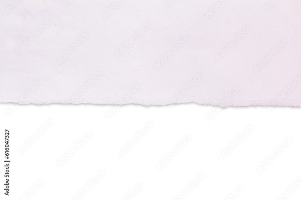 torn paper isolated on white background, Empty spaces on white paper for text. Clipping path torn paper isolated on white background, Empty spaces on white paper for text. Clipping path