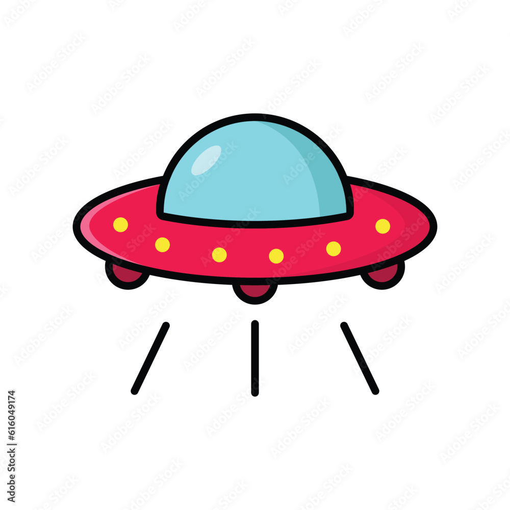 ufo icon vector design template in white background ufo icon vector design template in white background