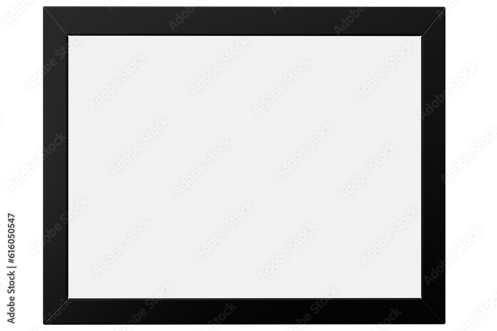 Cornice nera, con spazio vuoto centrale per possibile inserimento di immagini o testo. Illustrazione 3D Cornice nera, con spazio vuoto centrale per possibile inserimento di immagini o testo. Illustrazione 3D