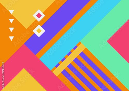 Wallpaper Mural Modern abstract covers set, minimal covers design. Colorful geometric background, vector illustration. Torontodigital.ca