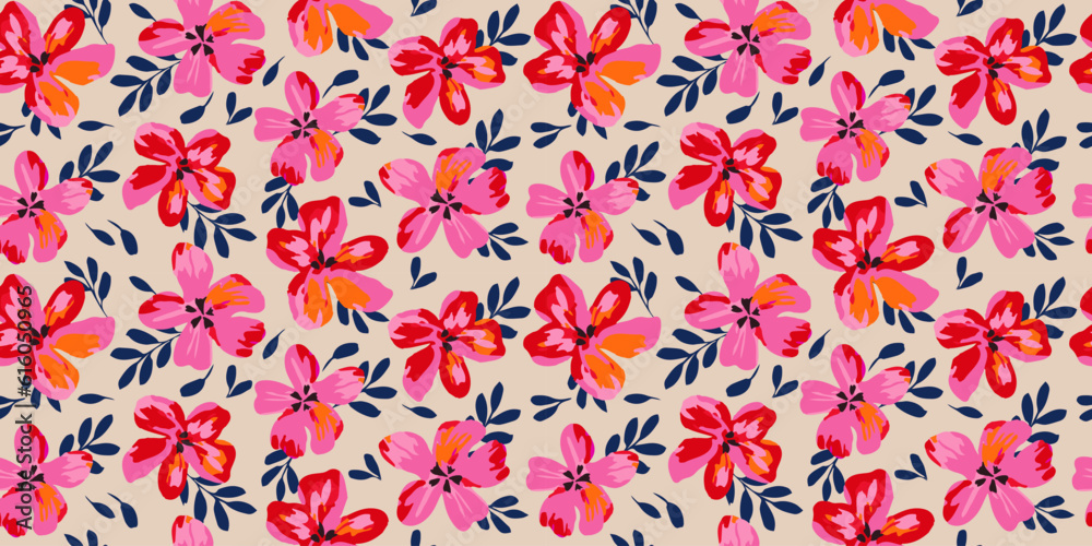 Hand drawn flowers, seamless patterns with floral for fabric, textiles, clothing, wrapping paper, cover, banner, interior decor, abstract backgrounds. Hand drawn flowers, seamless patterns with floral for fabric, textiles, clothing, wrapping paper, cover, banner, interior decor, abstract backgrounds.