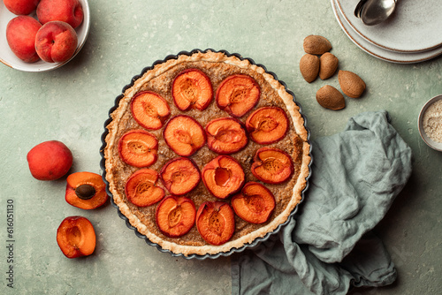 tarte amandine aux abricots fait maison fruits 