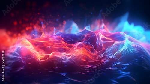 abstract background with space, background with neon lights photo