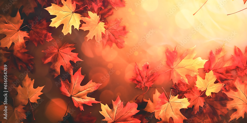 Herbstblätter Hintergrund KI Herbstblätter Hintergrund KI