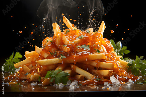 French Fries with sauce