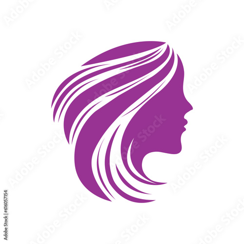 Creative woman head vector art illustration.