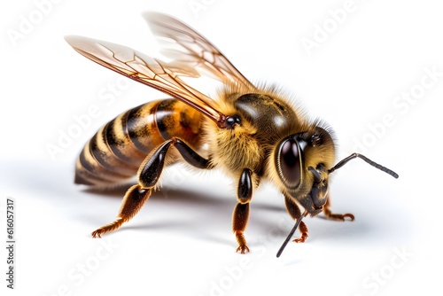 bee on white background © Subrata