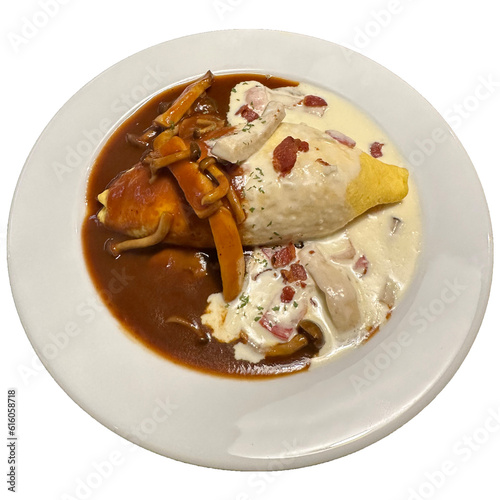 rice omlet italian food