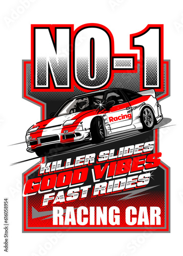 Racing Car Poster
