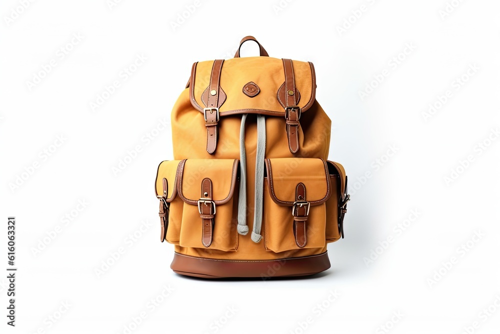 Back to School. Isolated Backpack on White Background Back to School. Isolated Backpack on White Background