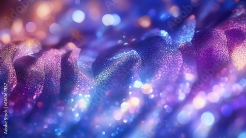 abstract glitter silver, purple, blue lights background. de-focused. purple background.