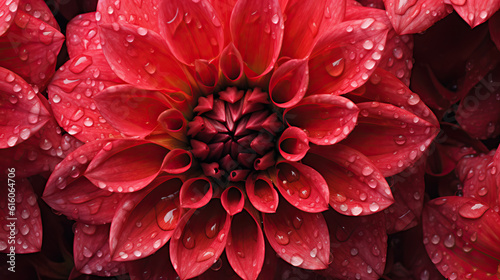 Background of Dahlia   HD  Decorate with water drops  Background Wallpaper  Desktop Wallpaper   Generative Ai