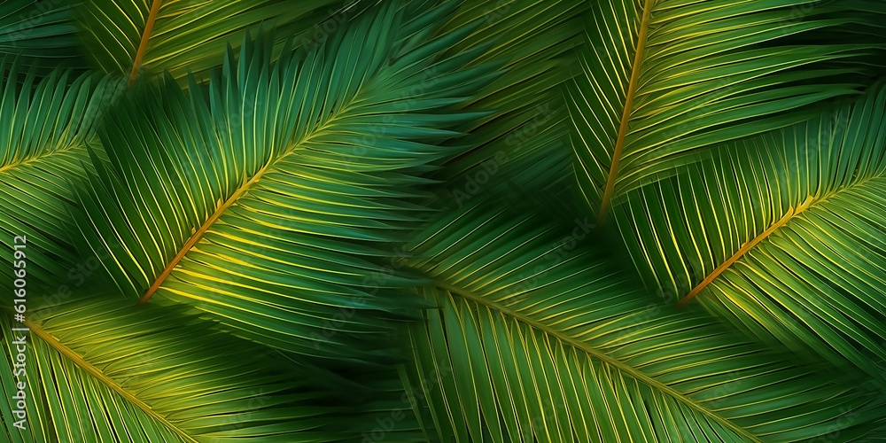 Hintergrund Palmenblätter KI Hintergrund Palmenblätter KI