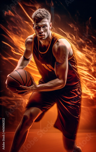 Epic portrait of a basketball player
