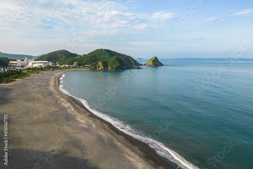 aerial view of Neipi beach in Yilan, Taiwan photo