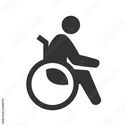 illustration of a icon wheelchair