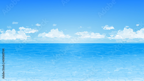 Slika na platnu Sea and sky Illustration 2